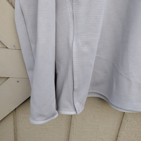 Lululemon Gridliner Fleece Crew Heathered Dove Grey Size Large - Picture 3 of 10